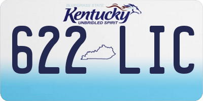 KY license plate 622LIC