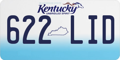 KY license plate 622LID