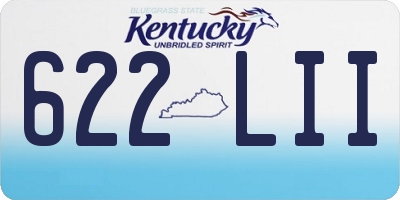 KY license plate 622LII