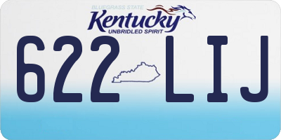 KY license plate 622LIJ