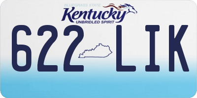 KY license plate 622LIK