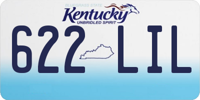 KY license plate 622LIL