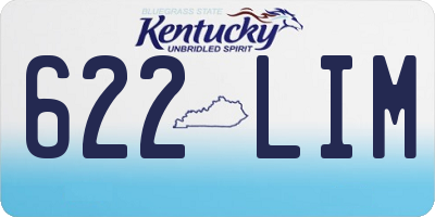 KY license plate 622LIM
