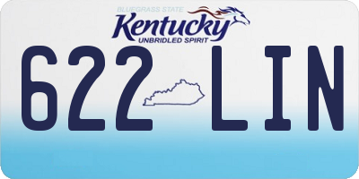 KY license plate 622LIN