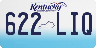 KY license plate 622LIQ