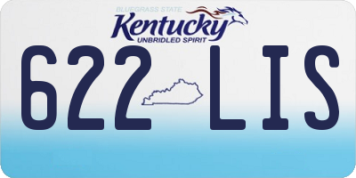 KY license plate 622LIS