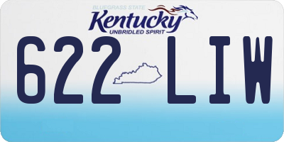 KY license plate 622LIW