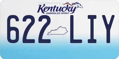 KY license plate 622LIY