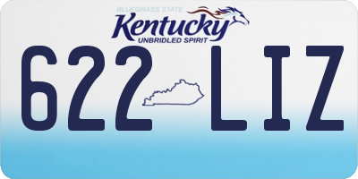 KY license plate 622LIZ