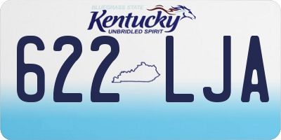 KY license plate 622LJA