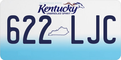 KY license plate 622LJC