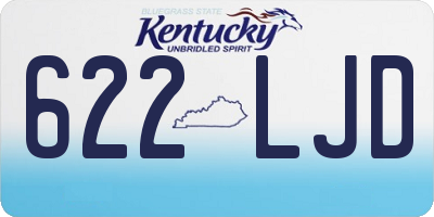 KY license plate 622LJD