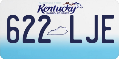 KY license plate 622LJE