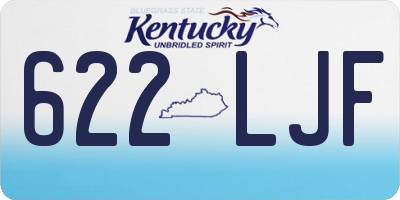 KY license plate 622LJF