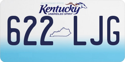 KY license plate 622LJG