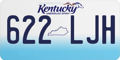 KY license plate 622LJH