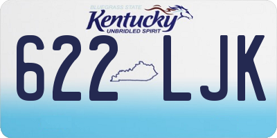 KY license plate 622LJK