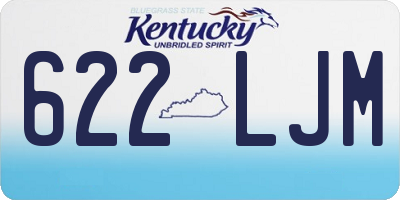 KY license plate 622LJM