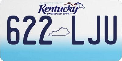KY license plate 622LJU