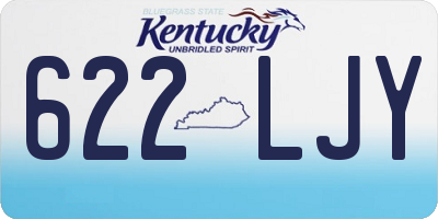 KY license plate 622LJY