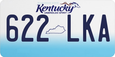 KY license plate 622LKA