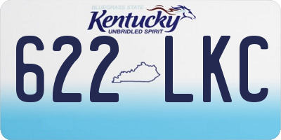 KY license plate 622LKC
