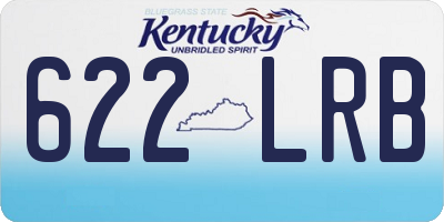KY license plate 622LRB