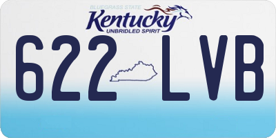 KY license plate 622LVB