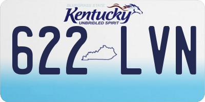 KY license plate 622LVN