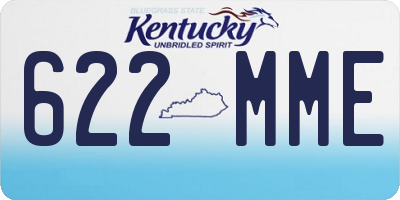 KY license plate 622MME