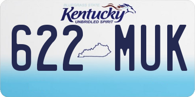 KY license plate 622MUK