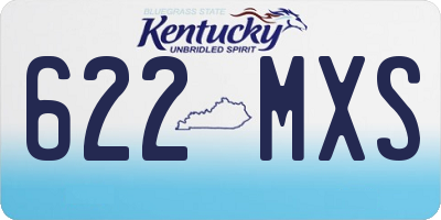 KY license plate 622MXS