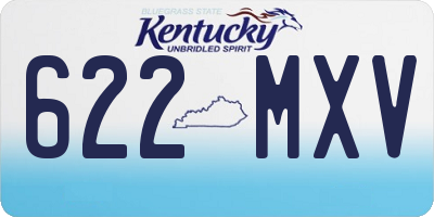 KY license plate 622MXV