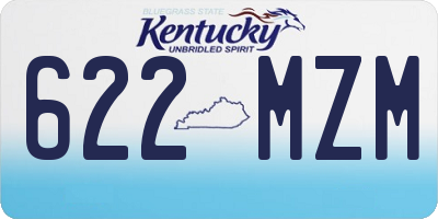 KY license plate 622MZM