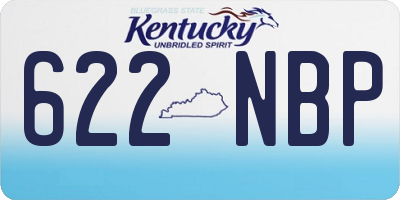 KY license plate 622NBP