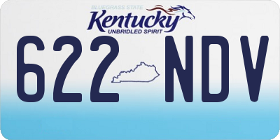 KY license plate 622NDV