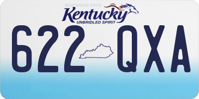 KY license plate 622QXA