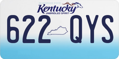 KY license plate 622QYS