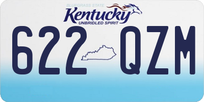 KY license plate 622QZM