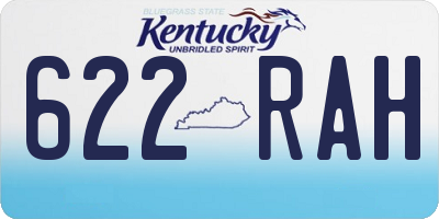 KY license plate 622RAH