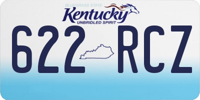 KY license plate 622RCZ