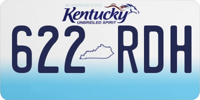 KY license plate 622RDH