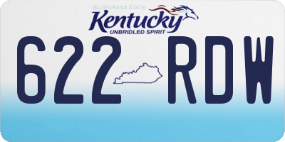 KY license plate 622RDW