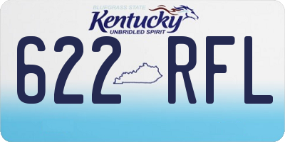 KY license plate 622RFL
