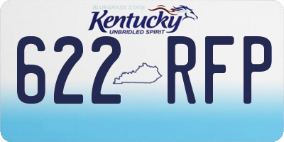 KY license plate 622RFP