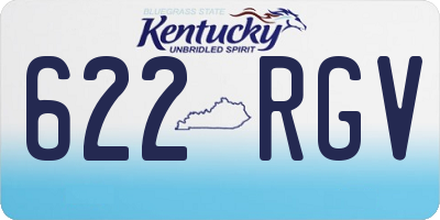KY license plate 622RGV