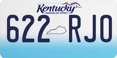 KY license plate 622RJO