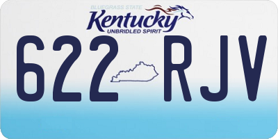 KY license plate 622RJV