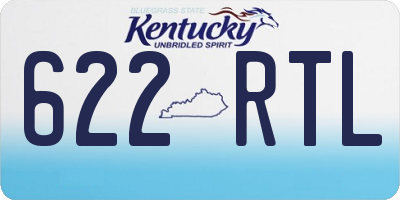 KY license plate 622RTL