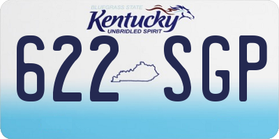 KY license plate 622SGP